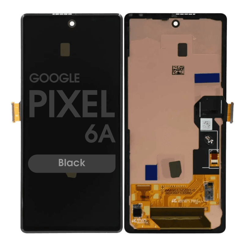 Refurbished - OLED Screen and Digitizer Assembly w/ Frame for Google Pixel 6a (Black)