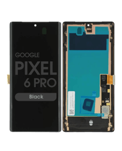 Refurbished - OLED Screen and Digitizer Assembly w/ Frame for Google Pixel 6 Pro (Black)