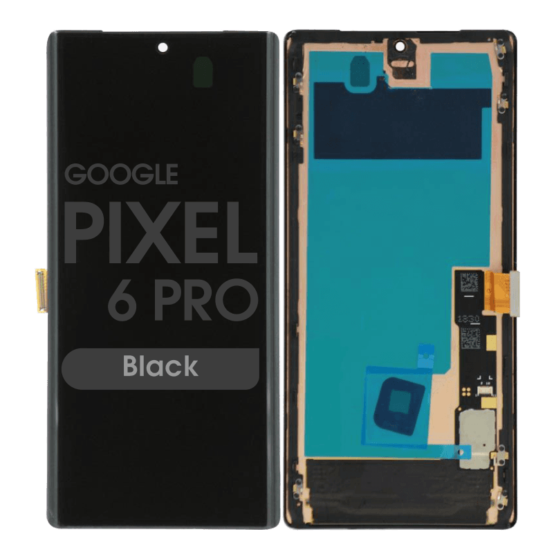 Aftermarket - OLED Screen and Digitizer Assembly w/ Frame for Google Pixel 6 Pro (Black)