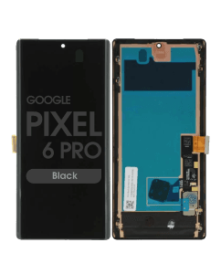 Premium - OLED Screen and Digitizer Assembly w/ Frame for Google Pixel 6 Pro (Black)
