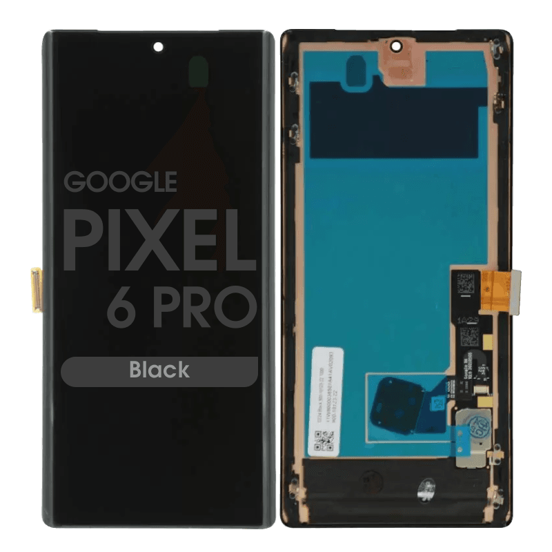 Premium - OLED Screen and Digitizer Assembly w/ Frame for Google Pixel 6 Pro (Black)