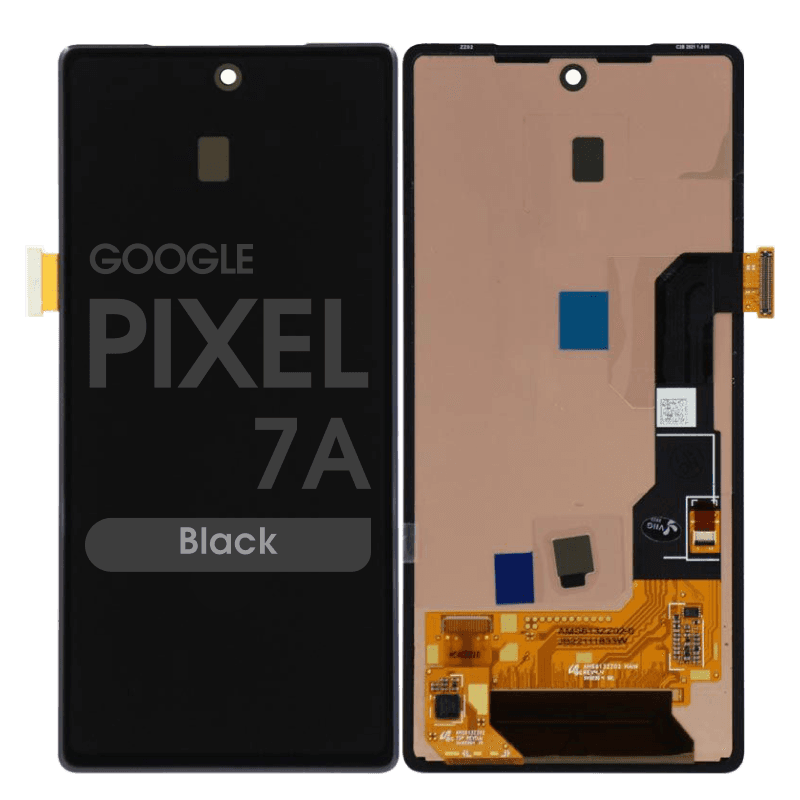 Refurbished - OLED Screen and Digitizer Assembly for Google Pixel 7a (No Frame) (Black)