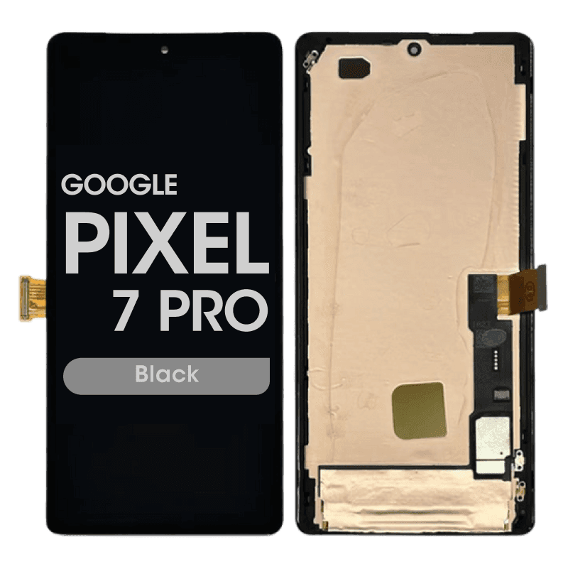 Soft OLED - Screen and Digitizer Assembly w/ Frame for Google Pixel 7 Pro (Black)