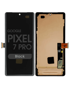 Refurbished - OLED Screen and Digitizer Assembly w/ Frame for Google Pixel 7 Pro (Black)