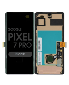 Premium - OLED Screen and Digitizer Assembly w/ Frame for Google Pixel 7 Pro (Black)