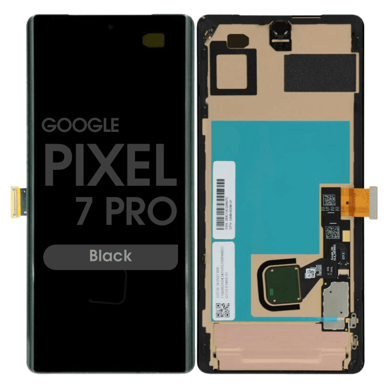 Premium - OLED Screen and Digitizer Assembly w/ Frame for Google Pixel 7 Pro (Black)