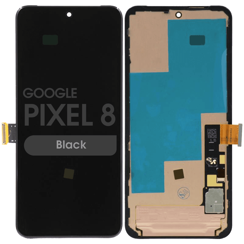 Refurbished - OLED Screen and Digitizer Assembly w/ Frame for Google Pixel 8 (Black)