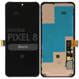 Refurbished - OLED Screen and Digitizer Assembly w/ Frame for Google Pixel 8 (Black)