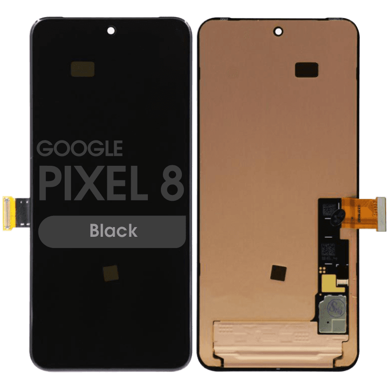 Refurbished - OLED Screen and Digitizer Assembly for Google Pixel 8 (No Frame) (Black)