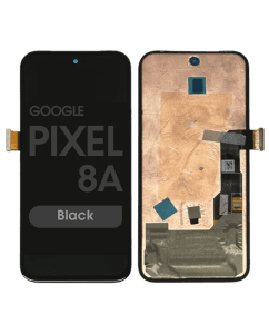 Refurbished - OLED Screen and Digitizer Assembly for Google Pixel 8a (No Frame) (Black)