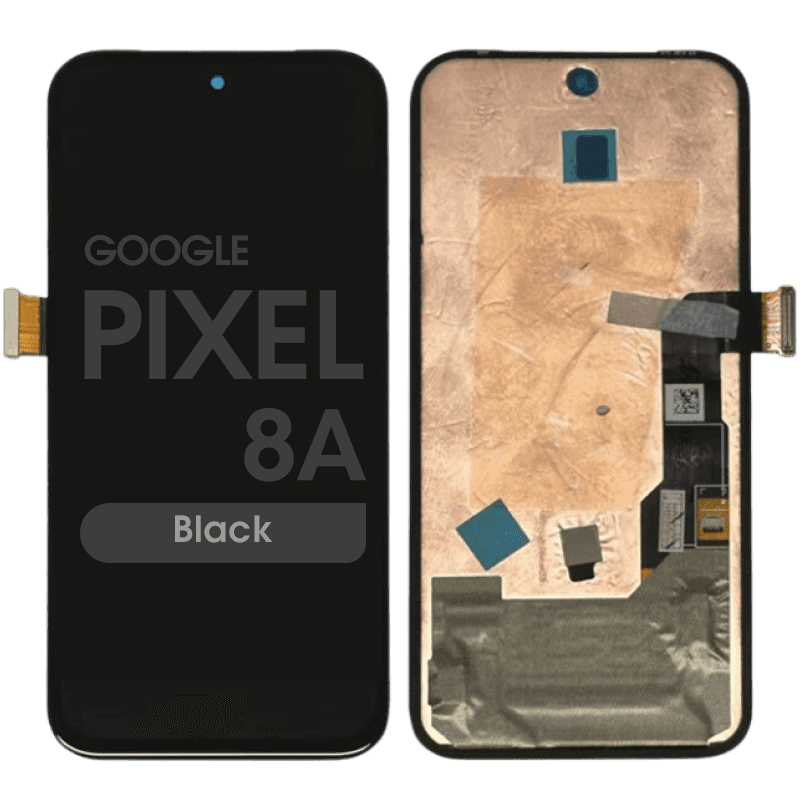 Refurbished - OLED Screen and Digitizer Assembly for Google Pixel 8a (No Frame) (Black)