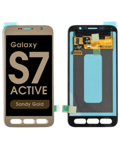 Refurbished - OLED Screen and Digitizer Assembly for Samsung Galaxy S7 Active (G891) (No Frame) (Sandy Gold)