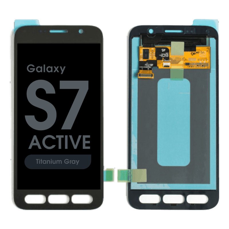 Refurbished - OLED Screen and Digitizer Assembly for Samsung Galaxy S7 Active (G891) (No Frame) (Titanium Gray)