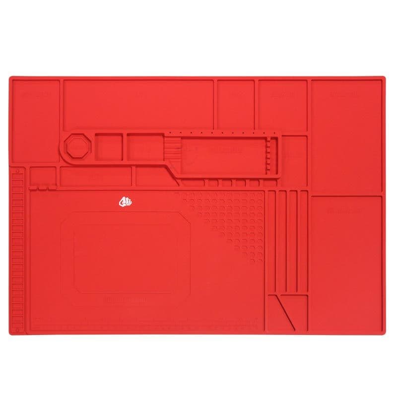 GRIP - Heat Resistant Insulated Rubber Work Mat (Large) (Red)