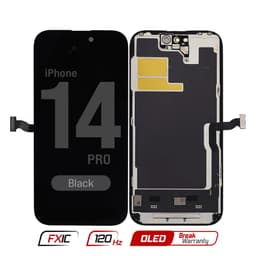 FX5 Soft OLED 120Hz - Aftermarket OLED Screen and Digitizer Assembly for iPhone 14 Pro (Black) (IC Swappable)