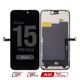 FX5 Soft OLED 120Hz QRT - Aftermarket OLED Screen and Digitizer Assembly for iPhone 15 Pro Max (Quick Repair Technology) (Black)