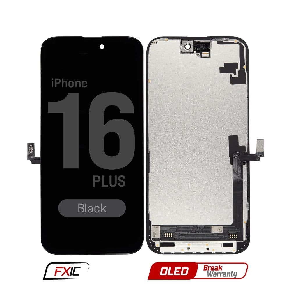 FX5 Soft OLED - Aftermarket OLED Screen and Digitizer Assembly for iPhone 16 Plus (IC Swappable) (Black)