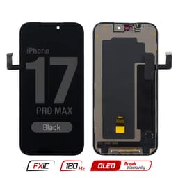 FX5 Soft OLED 120Hz - Aftermarket OLED Screen and Digitizer Assembly for iPhone 17 Pro Max (IC Swappable) (Black)