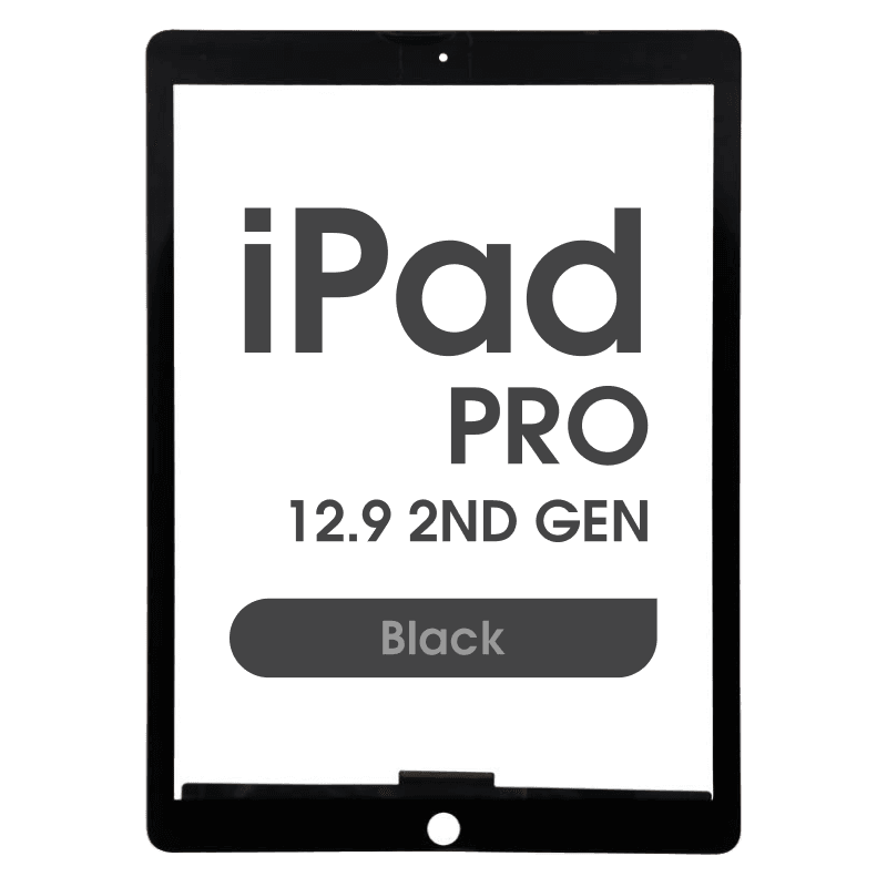Aftermarket - Glass and Digitizer Touch Panel for iPad Pro 12.9 2nd Gen (Black)