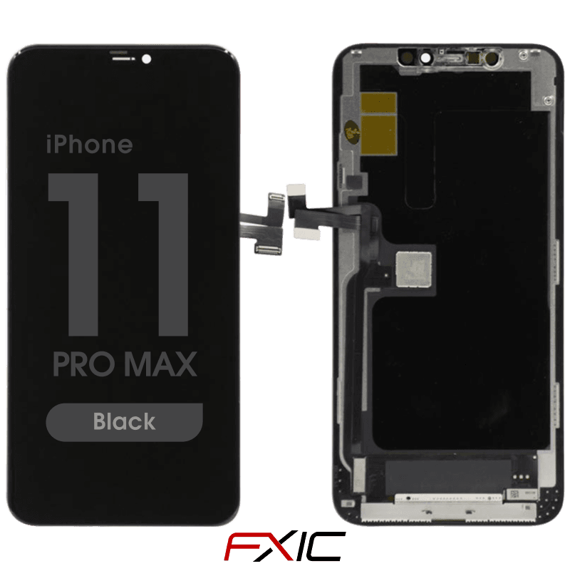 Incell - Aftermarket LCD Screen Assembly for iPhone 11 Pro Max (FX IC Functionality Enabled) (Black) 
