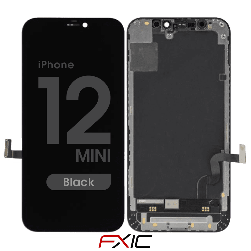 Incell - Aftermarket LCD Screen and Digitizer Assembly for iPhone 12 Mini (Black)