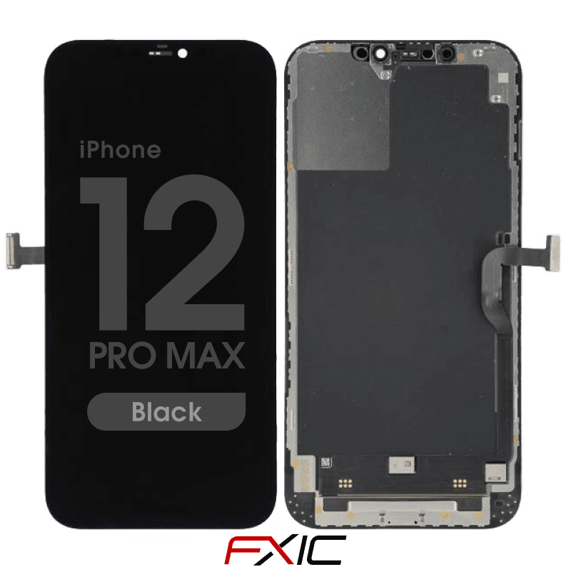 FX5 Soft OLED - Aftermarket OLED Screen and Digitizer Assembly for iPhone 12 Pro Max (Black)