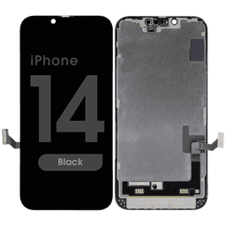 Premium Refurbished - OLED Screen Assembly for iPhone 14 / 16e (Black) - Injured Gadgets