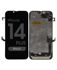 Complete OEM Pull - OLED Screen Assembly w/ Proximity Light Sensor Flex for iPhone 14 Plus (Pairable) (Grade C) (Black)