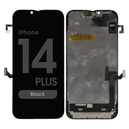 Complete OEM Pull - OLED Screen Assembly w/ Proximity Light Sensor Flex for iPhone 14 Plus (Pairable) (Grade C) (Black)