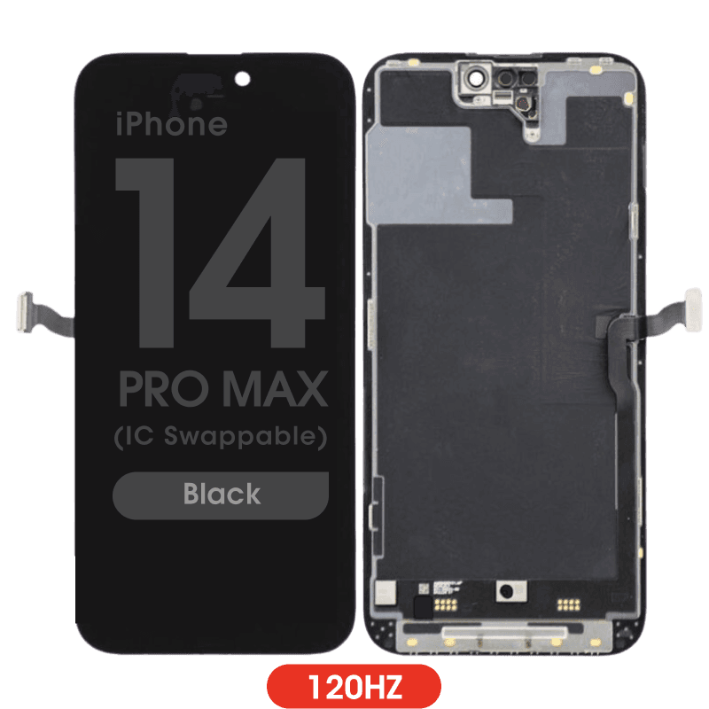 FX5 Soft OLED 120Hz - Aftermarket OLED Screen and Digitizer Assembly for iPhone 14 Pro Max (IC Swappable) (Black)