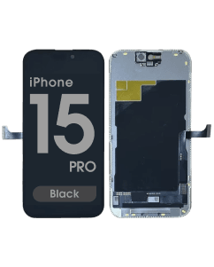 FX5 Hard OLED - Aftermarket OLED Screen and Digitizer Assembly for iPhone 15 Pro (Black)