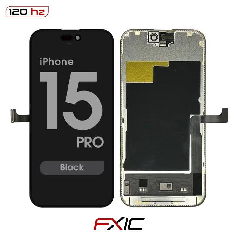 FX5 Soft OLED 120Hz - Aftermarket OLED Screen Assembly for iPhone 15 Pro (Black) (IC Swappable)  - Injured Gadgets