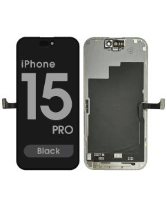 Premium - OLED Screen and Digitizer Assembly for iPhone 15 Pro (Black)