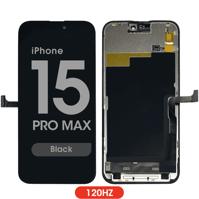 FX5 Incell 120Hz - Aftermarket LCD Screen and Digitizer Assembly for iPhone 15 Pro Max (IC Swappable) (Black)