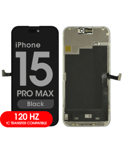 FX5 Soft OLED 120Hz - Aftermarket OLED Screen and Digitizer Assembly for iPhone 15 Pro Max (Black) (IC Swappable)