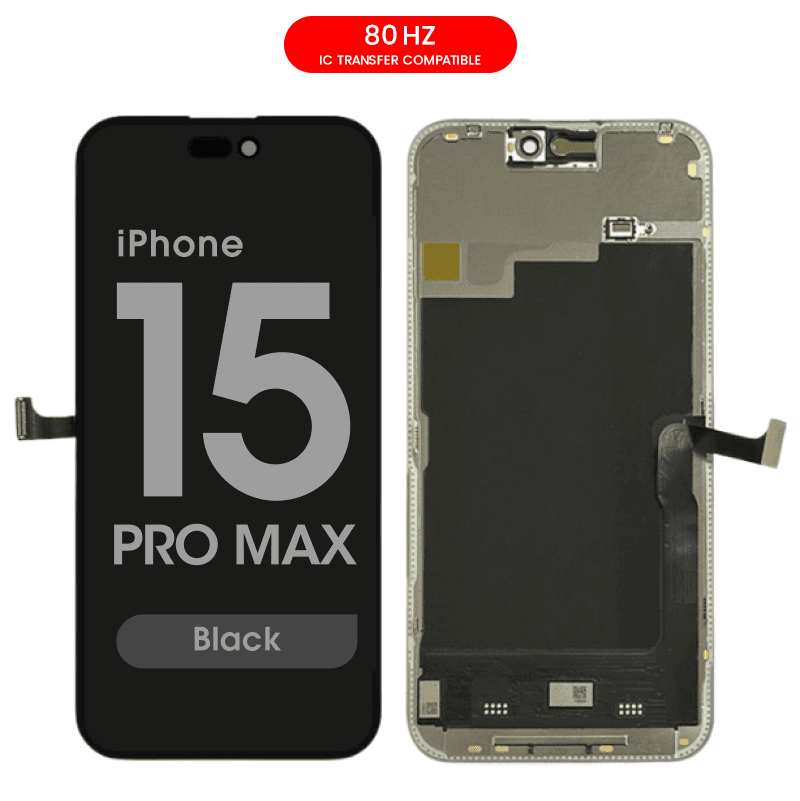 FX5 Incell 80Hz - Aftermarket LCD Screen and Digitizer Assembly for iPhone 15 Pro Max (Black) (IC Swappable) - Injured Gadgets