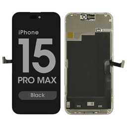 FX5 Soft OLED 120Hz QRT - Aftermarket OLED Screen and Digitizer Assembly for iPhone 15 Pro Max (Quick Repair Technology) (Black)