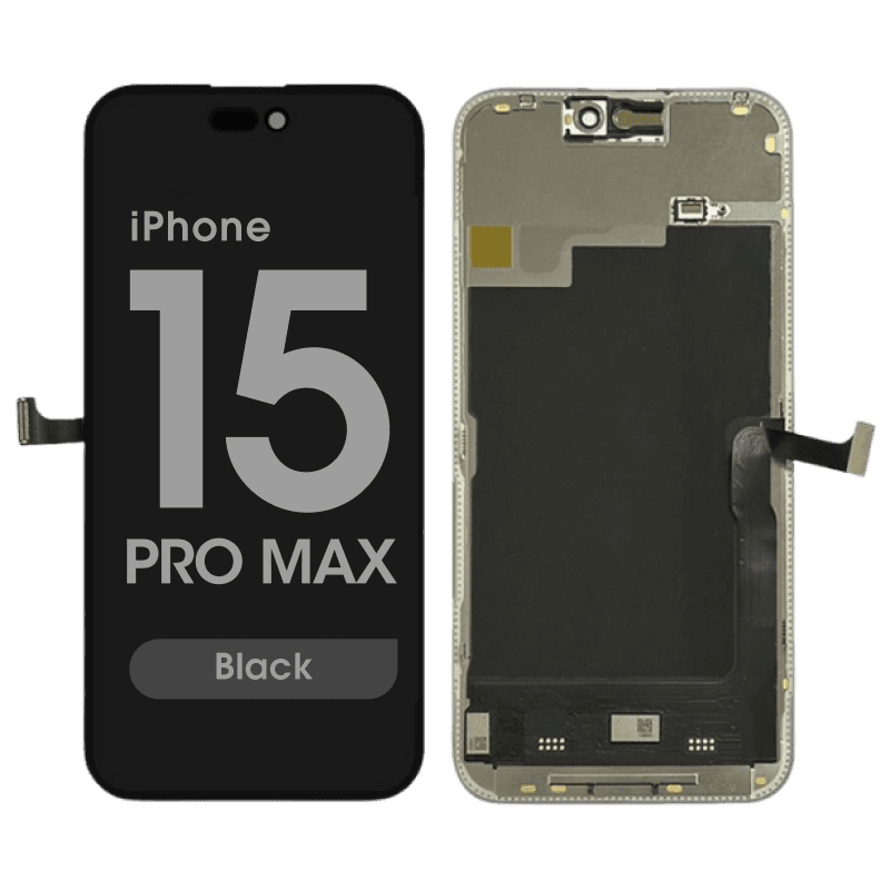 FX5 Soft OLED 120Hz QRT - Aftermarket OLED Screen and Digitizer Assembly for iPhone 15 Pro Max (Quick Repair Technology) (Black)