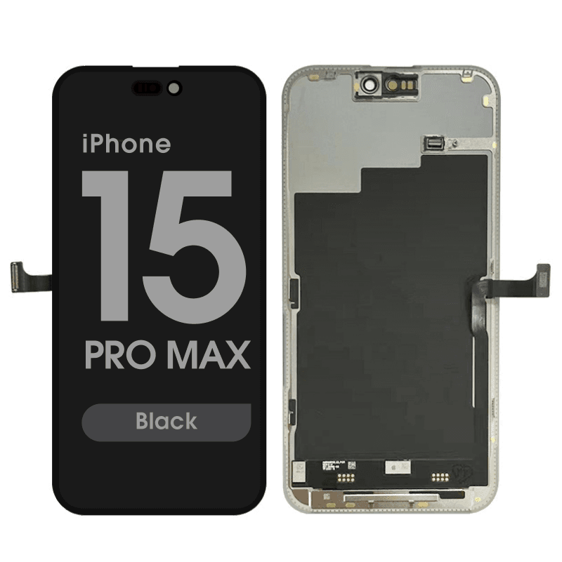 Premium Refurbished - OLED Screen Assembly for iPhone 15 Pro Max (Black)
