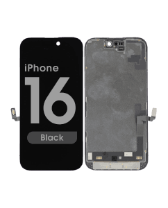 FX5 Soft OLED - Aftermarket OLED Screen and Digitizer Assembly for iPhone 16 (Black) (IC Swappable)