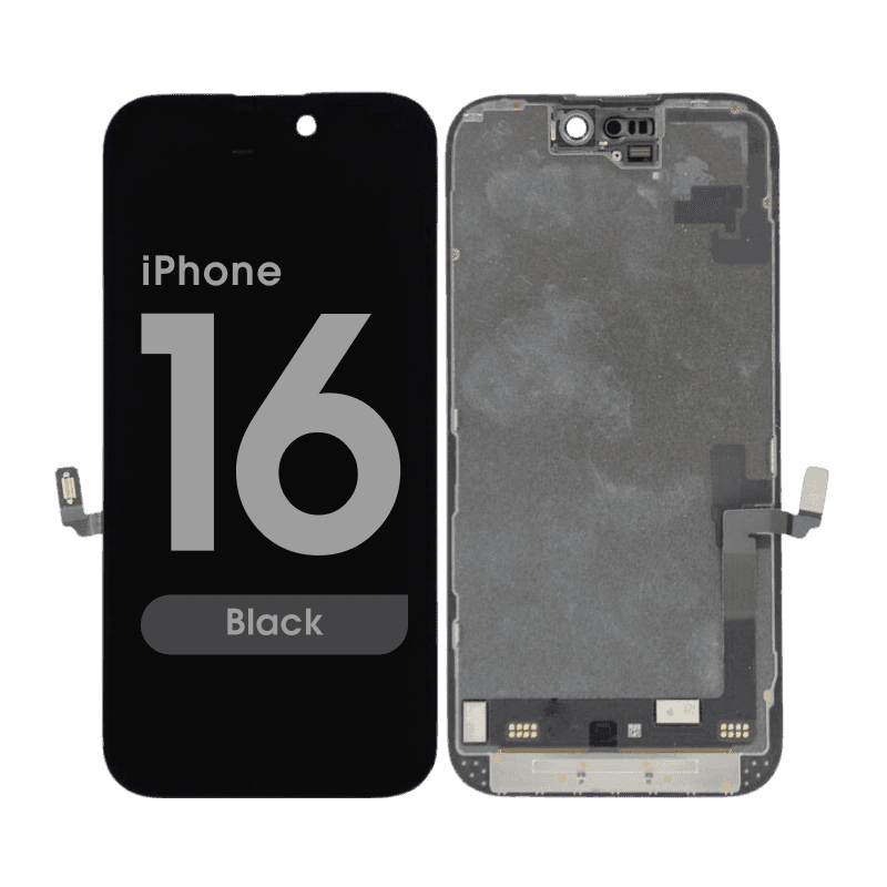 FX5 Soft OLED - Aftermarket OLED Screen and Digitizer Assembly for iPhone 16 (Black) (IC Swappable)