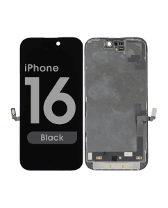 Premium Refurbished - OLED Screen Assembly for iPhone 16 (Black)
