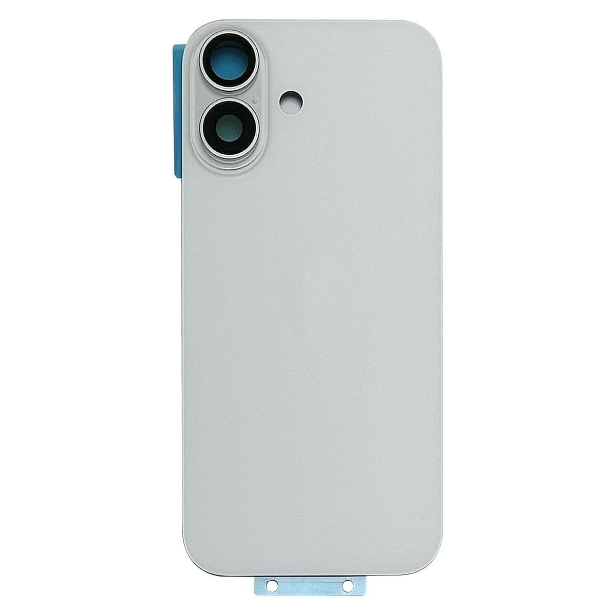Back Glass w/ Camera Lens / MagSafe Magnet for iPhone 16 (White) (No Logo)