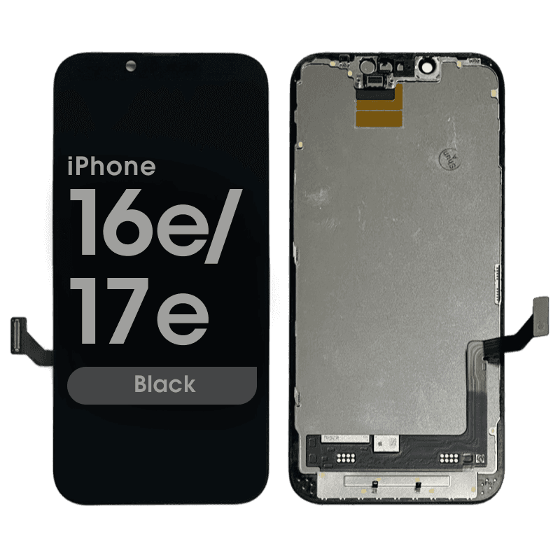 Premium Refurbished - OLED Screen and Digitizer Assembly for iPhone 16e / 17e (Black)