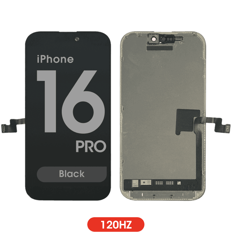 FX5 Soft OLED 120Hz - Aftermarket OLED Screen Assembly for iPhone 16 Pro (IC Swappable) (Black) 