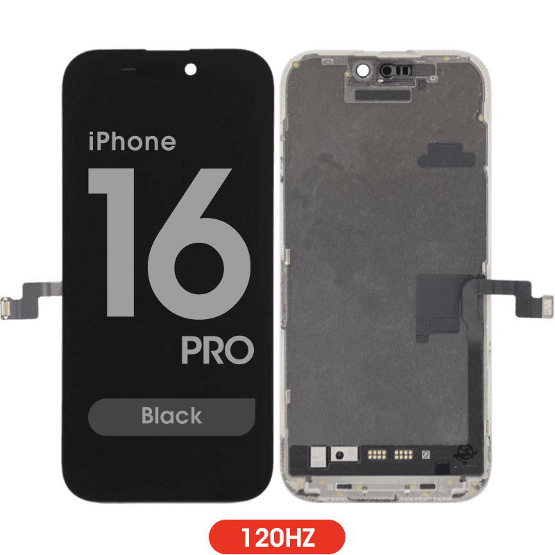 FX5 Soft OLED 120Hz QRT - Aftermarket OLED Screen and Digitizer Assembly for iPhone 16 Pro (Quick Repair Technology) (Black)