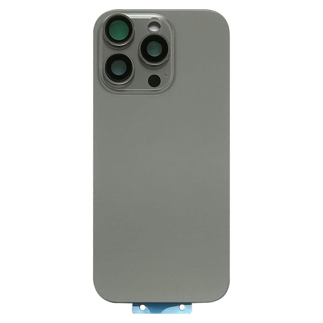Back Glass w/ Camera Lens / MagSafe Magnet for iPhone 16 Pro (Natural Titanium) (No Logo)