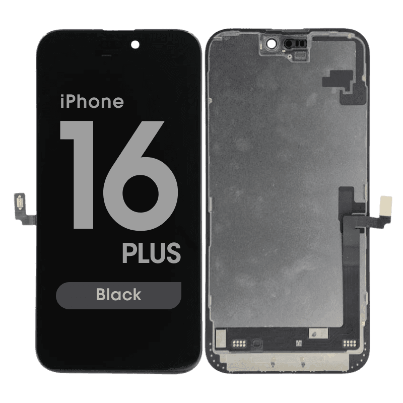 FX5 Soft OLED QRT - Aftermarket OLED Screen and Digitizer Assembly for iPhone 16 Plus (Black) (Quick Repair Technology)