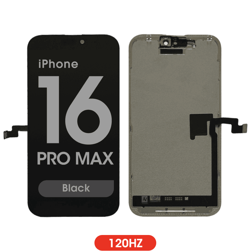 FX5 Soft OLED 120Hz - Aftermarket OLED Screen Assembly for iPhone 16 Pro Max (IC Swappable) (Black)