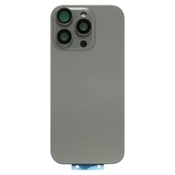 Back Glass w/ Camera Lens / MagSafe Magnet for iPhone 16 Pro Max (Natural Titanium) (No Logo)